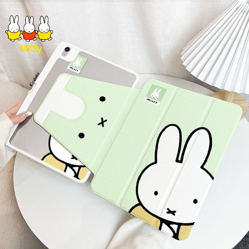 Fire Tablet Accessories - Kawaii Miffy Tablet-Hülle mit 720 °