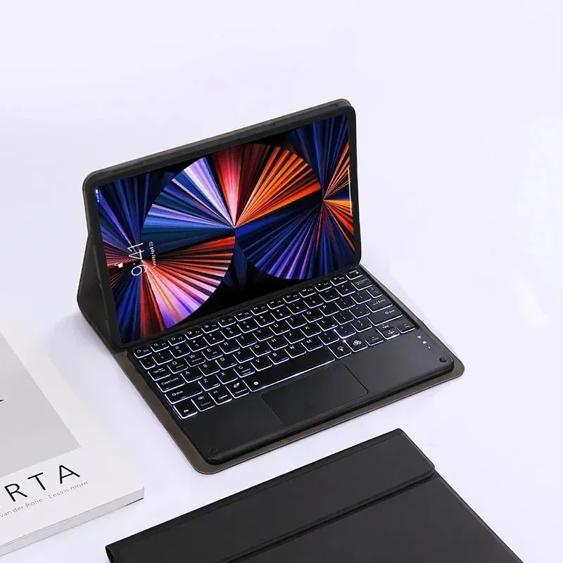 Tablet Accessories Amazon - Hintergrundbeleuchtete Tablet-Tastaturhülle für Amazon Fire HD
