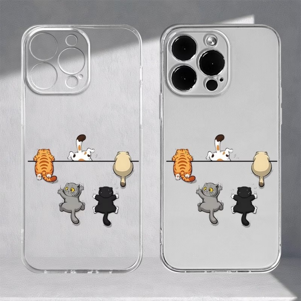 Apple Iphone 15 - Süße Katzenmuster-Handyhülle für iPhone 11 12