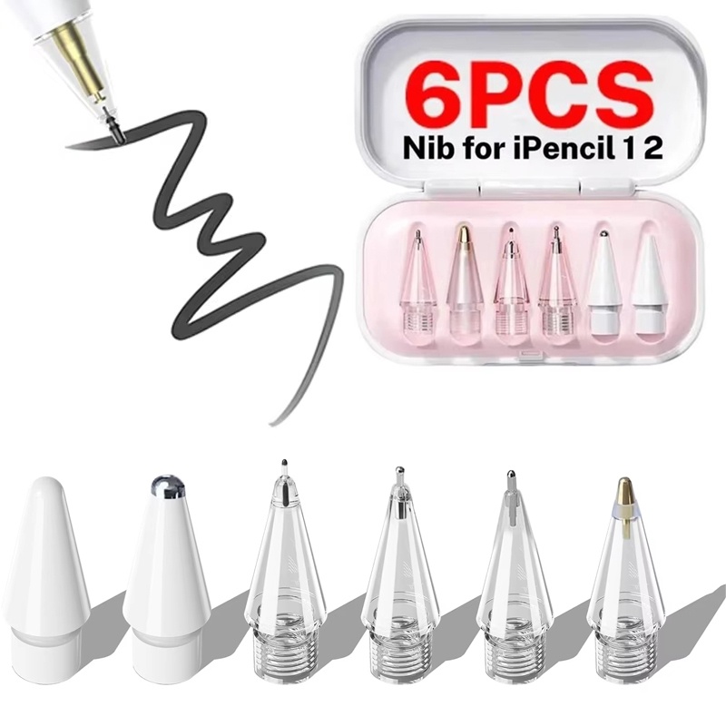 Ipad Pencil Stylus - 6 Stück austauschbare Stiftspitzen für Apple