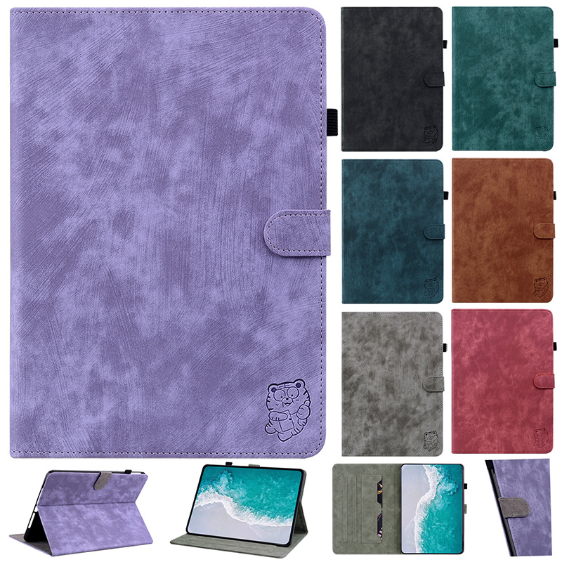 Tablet Accessories Amazon - Niedliche Tiger-Ledertasche für Amazon Fire HD