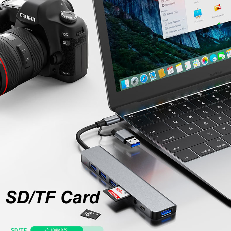 8-in-1 USB-Typ-C 3.0 Hub mit 3 – Usb Hub Type C Bewertung und Preis