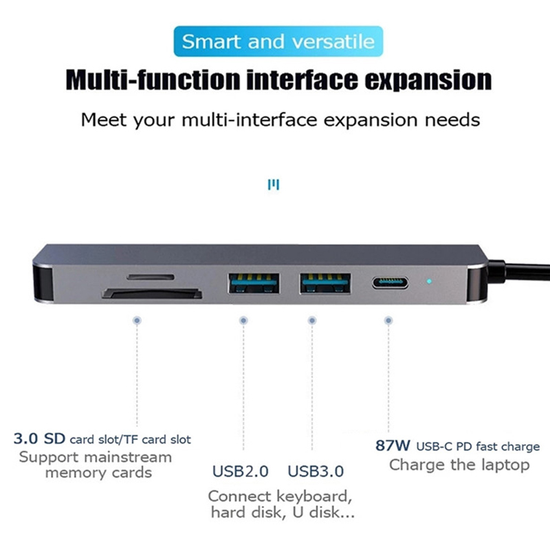 6-in-1 PD Typ C Dockingstation – Usb Hub Type C Bewertung und Preis